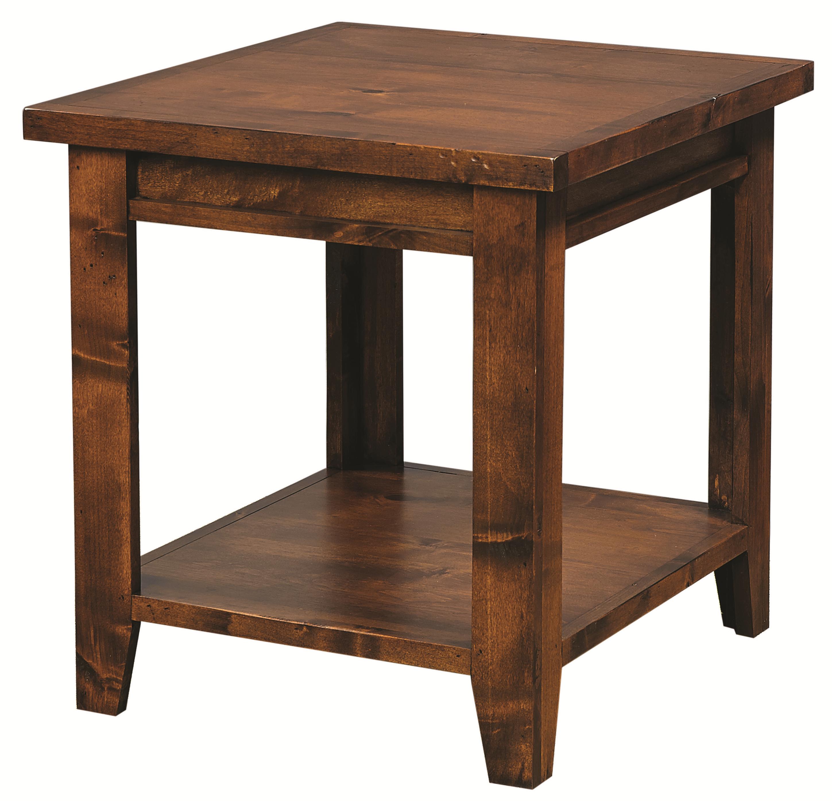 Aspenhome Alder Grove DG914FRT Rectangular End Table with Shelf